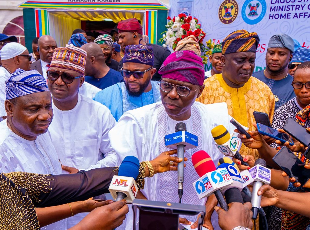 GOV. SANWO-OLU AT THE COMBINED SPECIAL PRAYERS FOR NIGERIA AND PRESIDENT BOLA TINUBU IN COMMEMORATION OF EASTER AND RAMADAN CELEBRATIONS